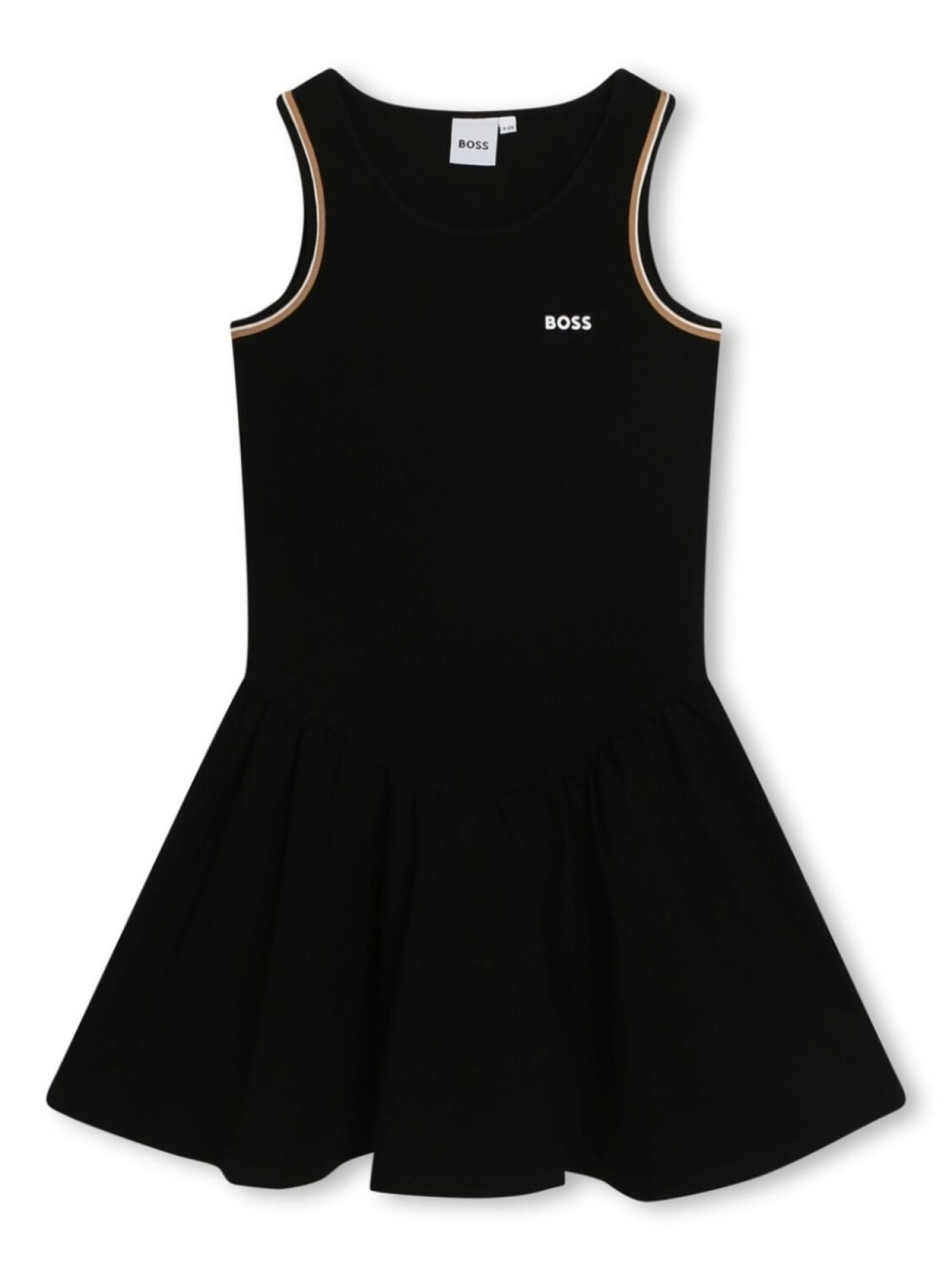 

BOSS Kidswear платье мини А-силуэта с логотипом, черный