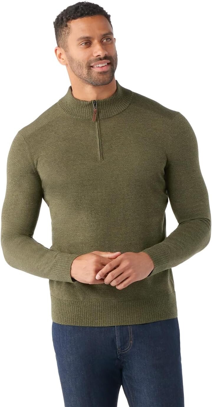 

Свитер Sparwood на молнии 1/2 Smartwool, цвет North Woods Heather/Winter Moss Heather 1
