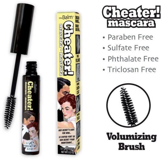 

Черная тушь, 5,7 г The Balm, Cheater Mascara