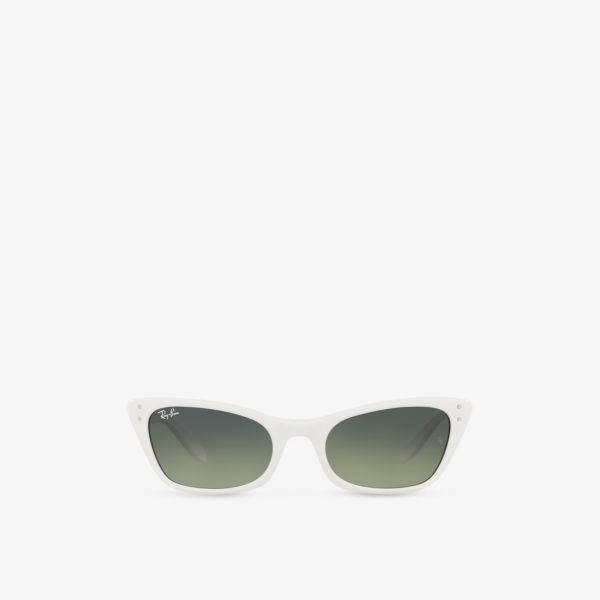 цена Rb2299 солнцезащитные очки lady burbank из ацетата кошачьего глаза Ray-Ban, белый