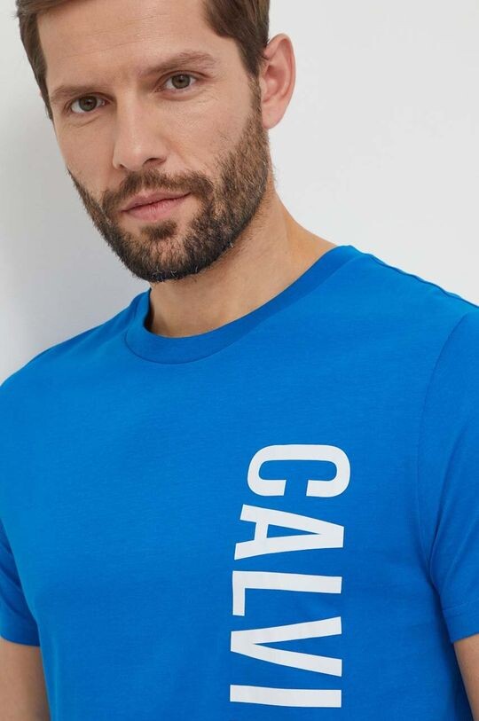

Хлопковая футболка Calvin Klein, синий