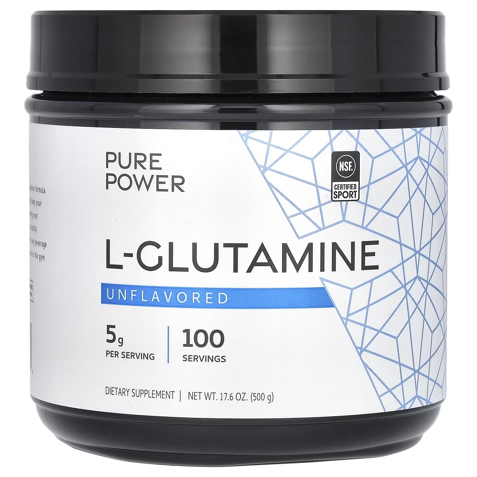 L-глютамин Dr. Mercola Pure Power, 500 г