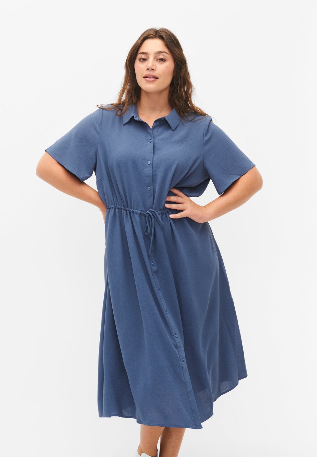 

Платье Camisero Zizzi С КОРОТКИМИ РУКАВАМИ, цвет vintage indigo