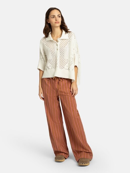 

Свитер в точку Free People, белый