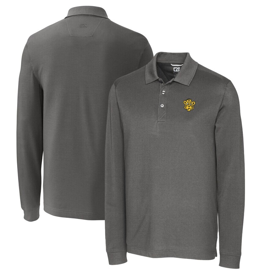 

Поло с длинным рукавом Cutter & Buck Missouri Tigers, стальной