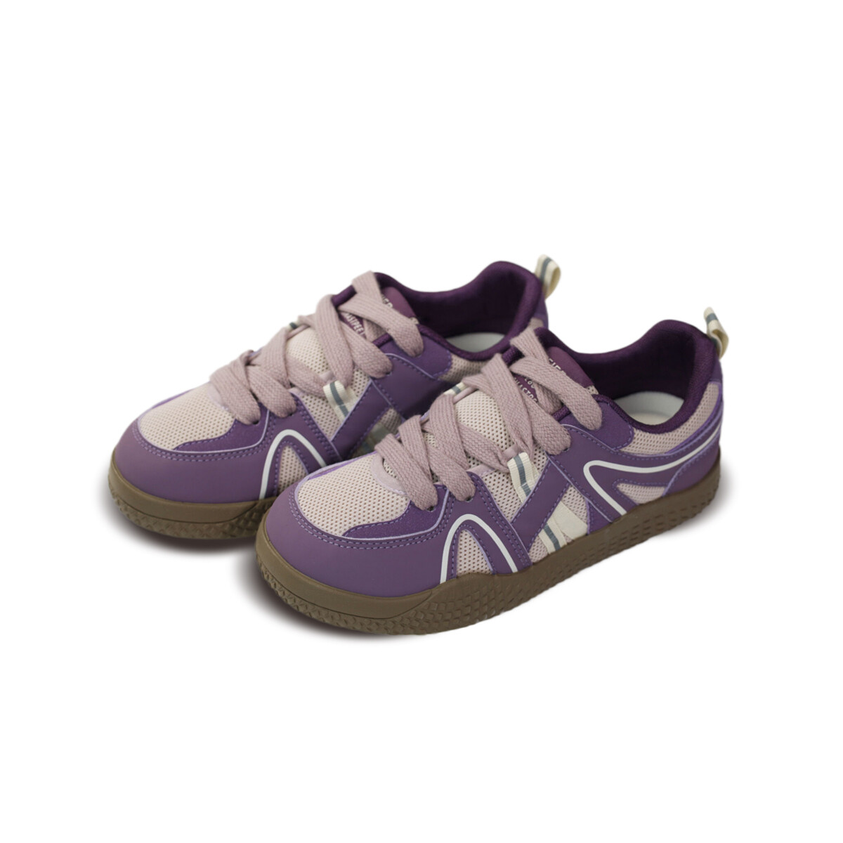 

Кеды, скейтборд обувь женская низкая Pipi Purple, бежевый