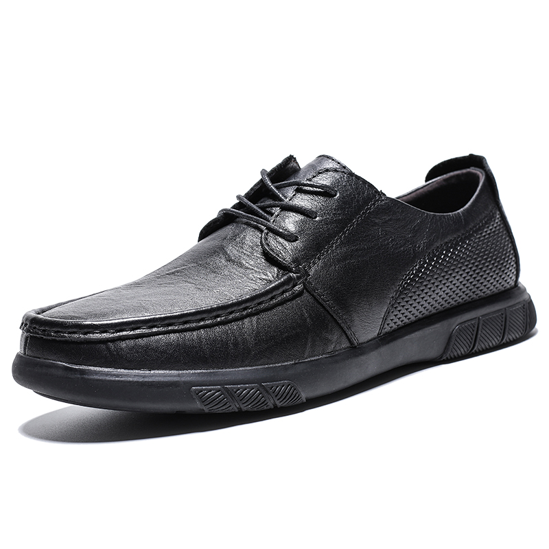 

Туфли мужские Men"s Casual Men Low-Top King Jinmai, цвет Black Lace-up 21516-Small Sign