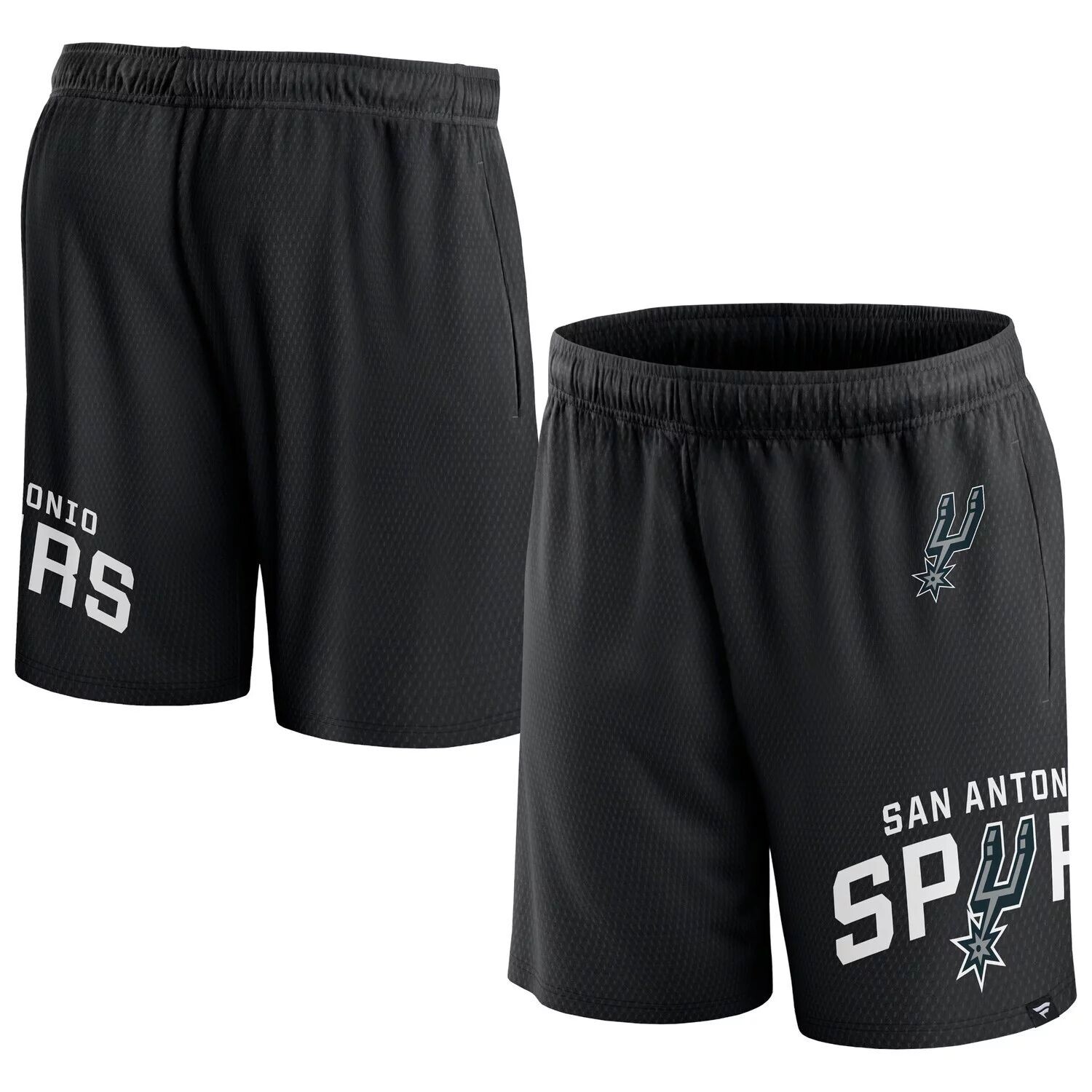 

Мужские фирменные черные шорты из сетки San Antonio Spurs Free Throw Fanatics