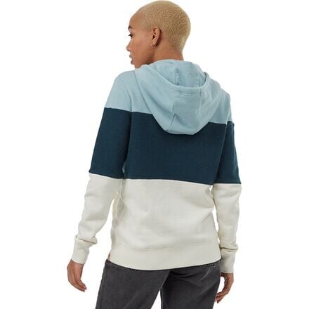 

Толстовка TreeFleece Blocked Banshee женская Tentree, цвет Tourmaline/Reflecting Pond/Undyed