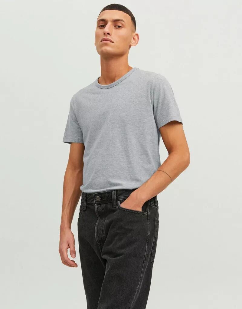 

Серая базовая футболка Jack & Jones
