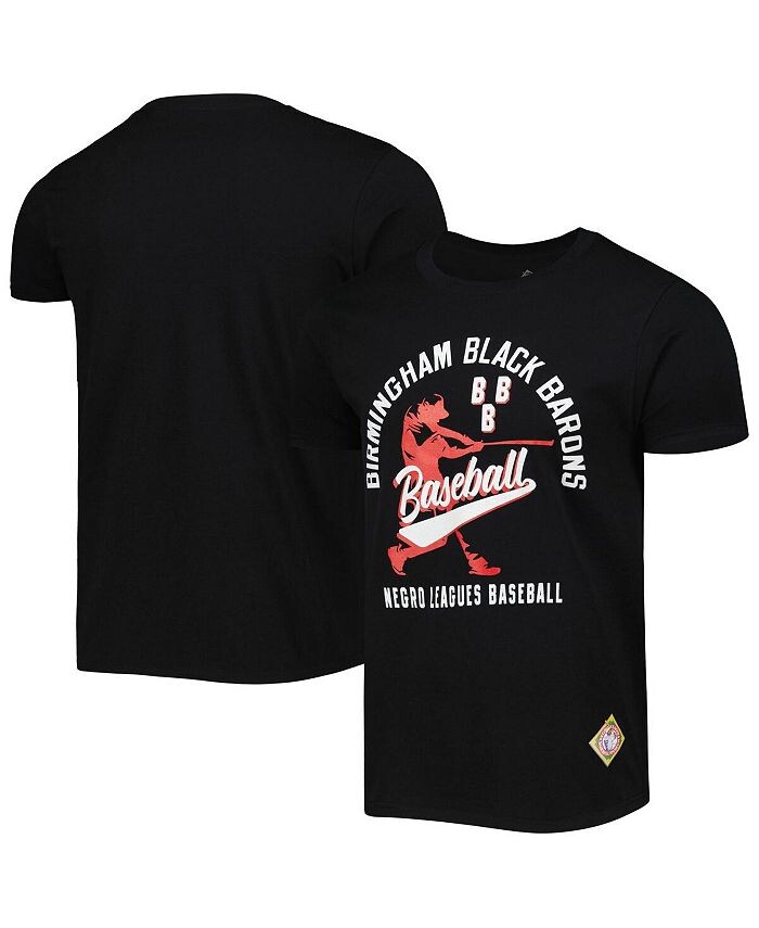 

Мужская черная футболка Birmingham Black Barons Soft Style Stitches, черный