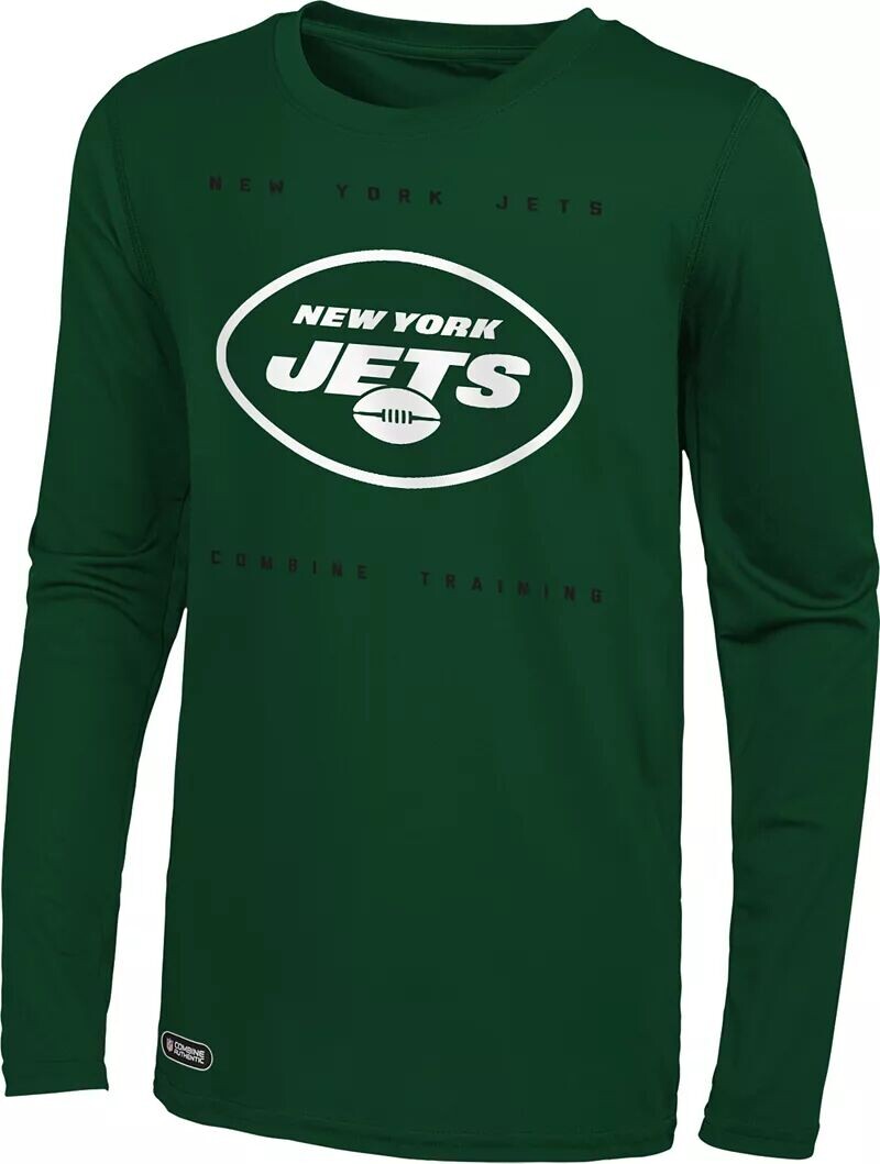 

Мужская футболка Nfl Combine Joint New York Jets Side Drill с длинными рукавами