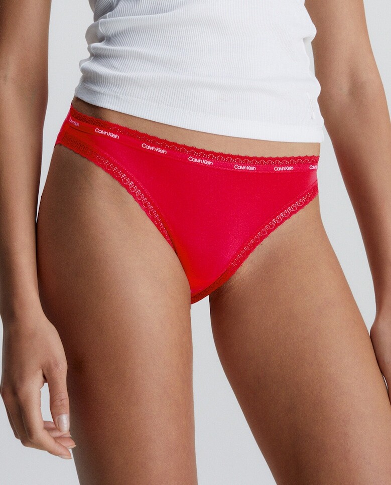 

Классические кружевные трусики Calvin Klein, красный