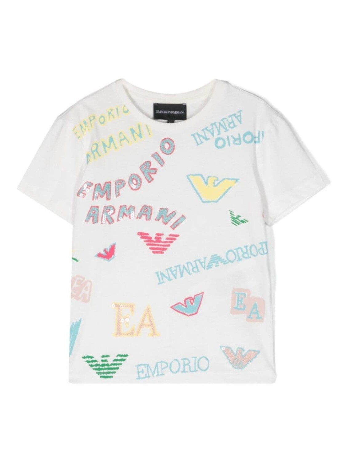 

Emporio Armani футболка с логотипом, белый