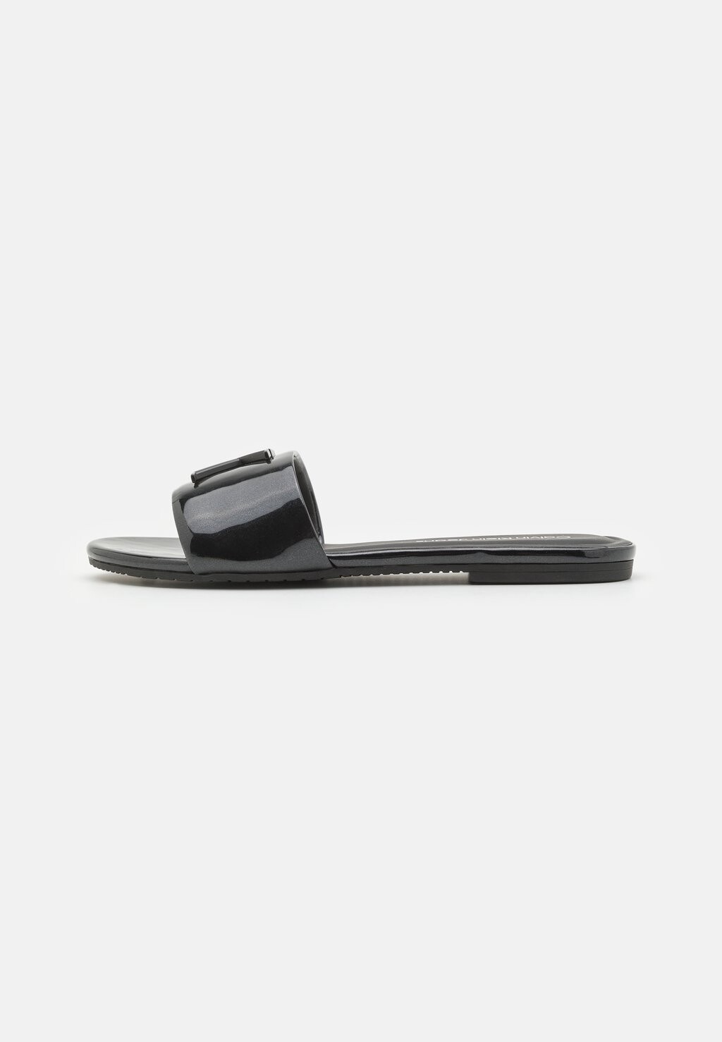 Мюли FLAT SLIDE Calvin Klein Jeans, цвет black мюли на плоской подошве slide monogram calvin klein jeans цвет black