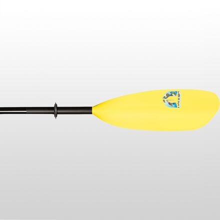 весло meherio 3 pcs paddle Весло из квасцов Нокомис Cannon Paddles, цвет Black Alum/FG Ferrule/Yellow