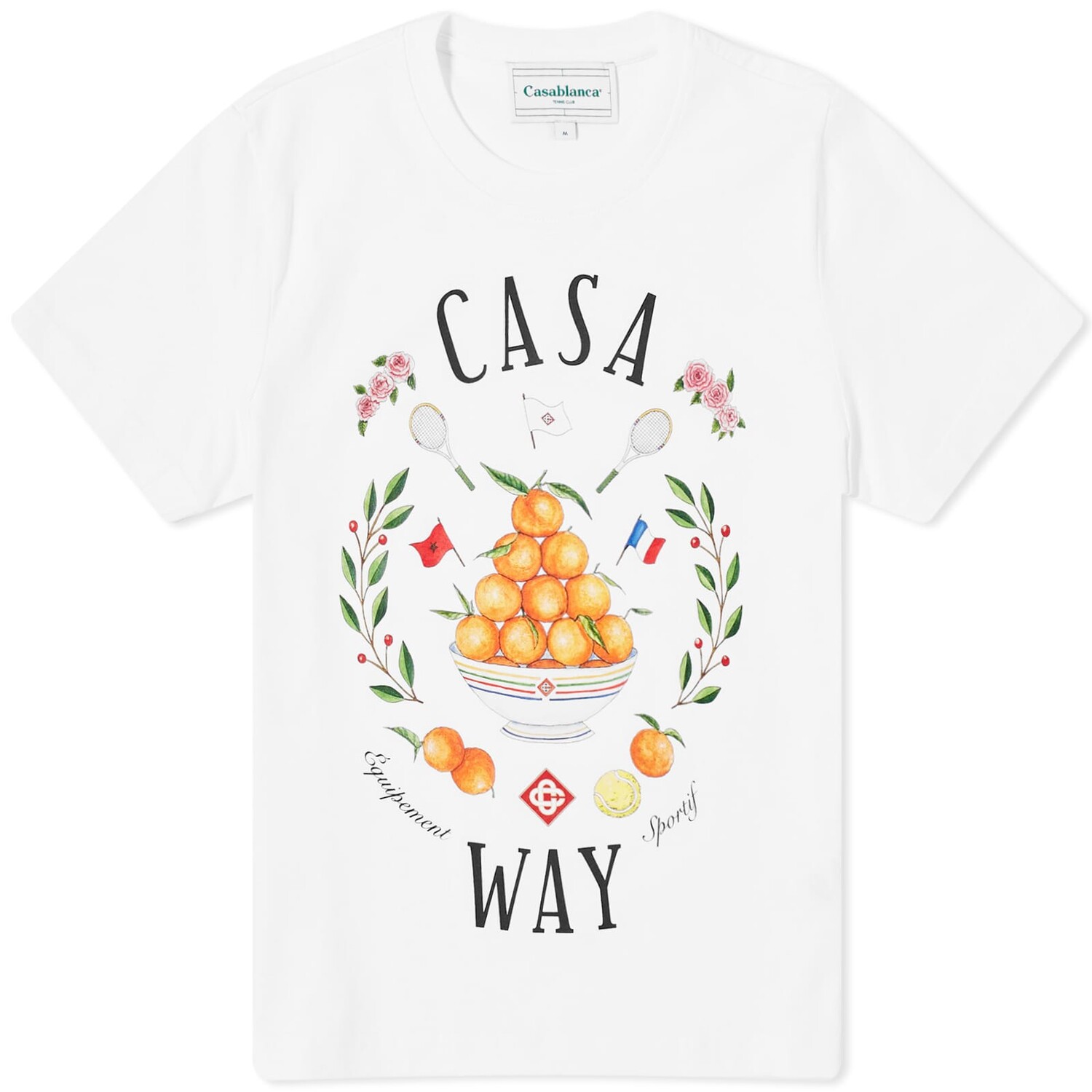 

Футболка Casablanca Casa Way Fitted, белый