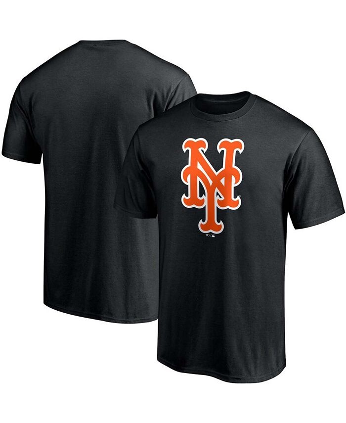 

Мужская черная футболка с официальным логотипом New York Mets Fanatics, черный