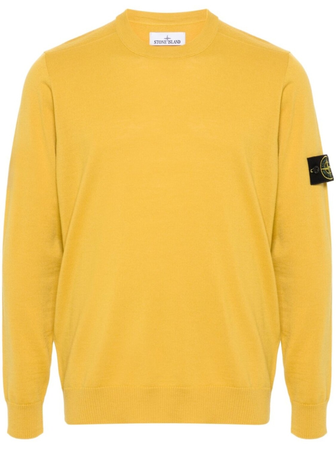 

Stone Island свитер с нашивкой Compass, желтый