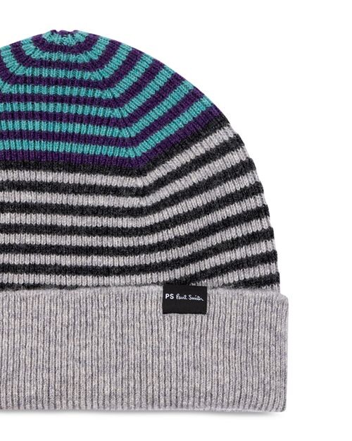 

Шерстяная шапка Alfie в полоску Paul Smith, цвет Gray