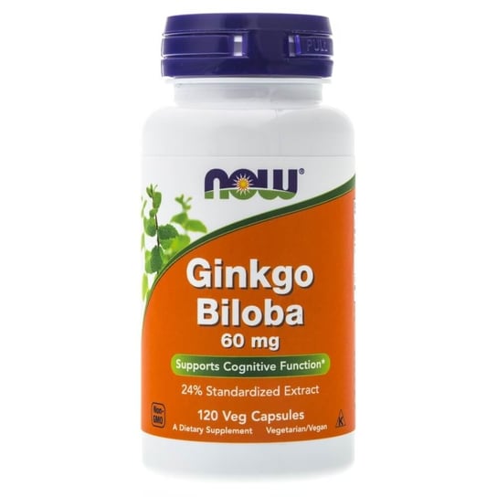 Now Foods, Гинкго Билоба 60 мг, 120 капсул now foods гинкго билоба 60 мг 60 растительных капсул