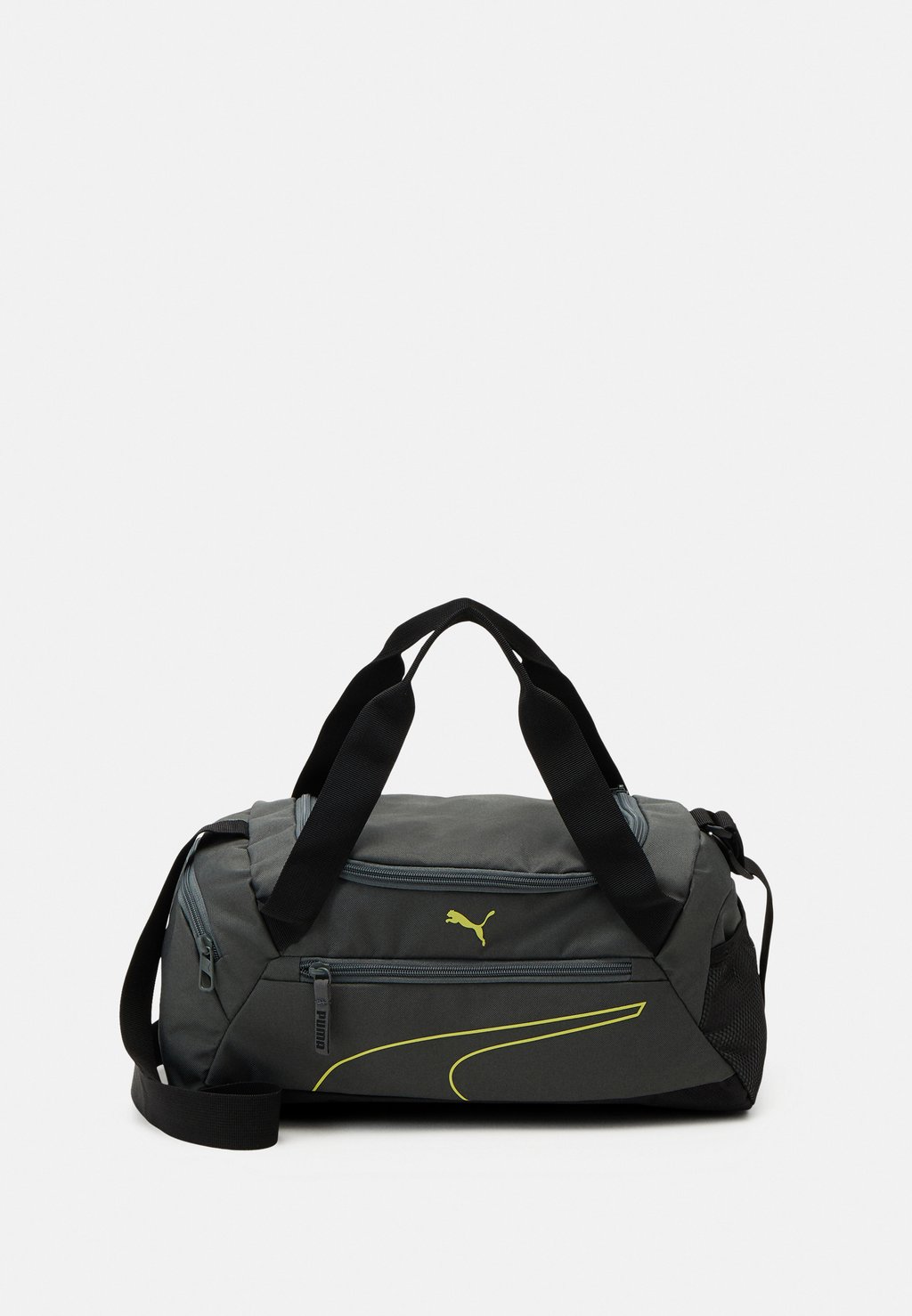 Спортивная сумка Fundamentals Sports Bag Xs Unisex Puma, цвет mineral gray/lime sheen