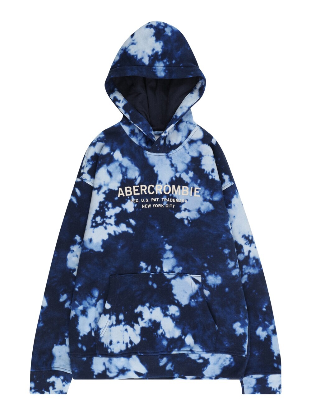 

Толстовка Abercrombie & Fitch, темно-синий/светло-голубой