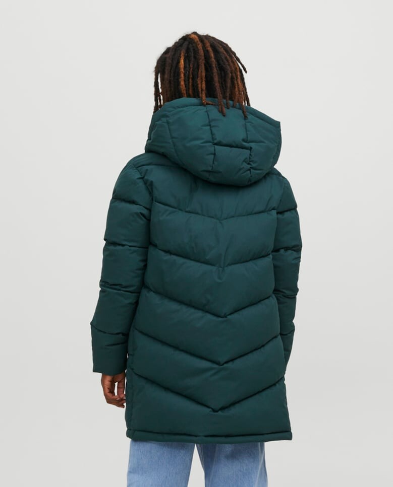 

Пуховик для мальчика с капюшоном Jack & Jones, темно-зеленый