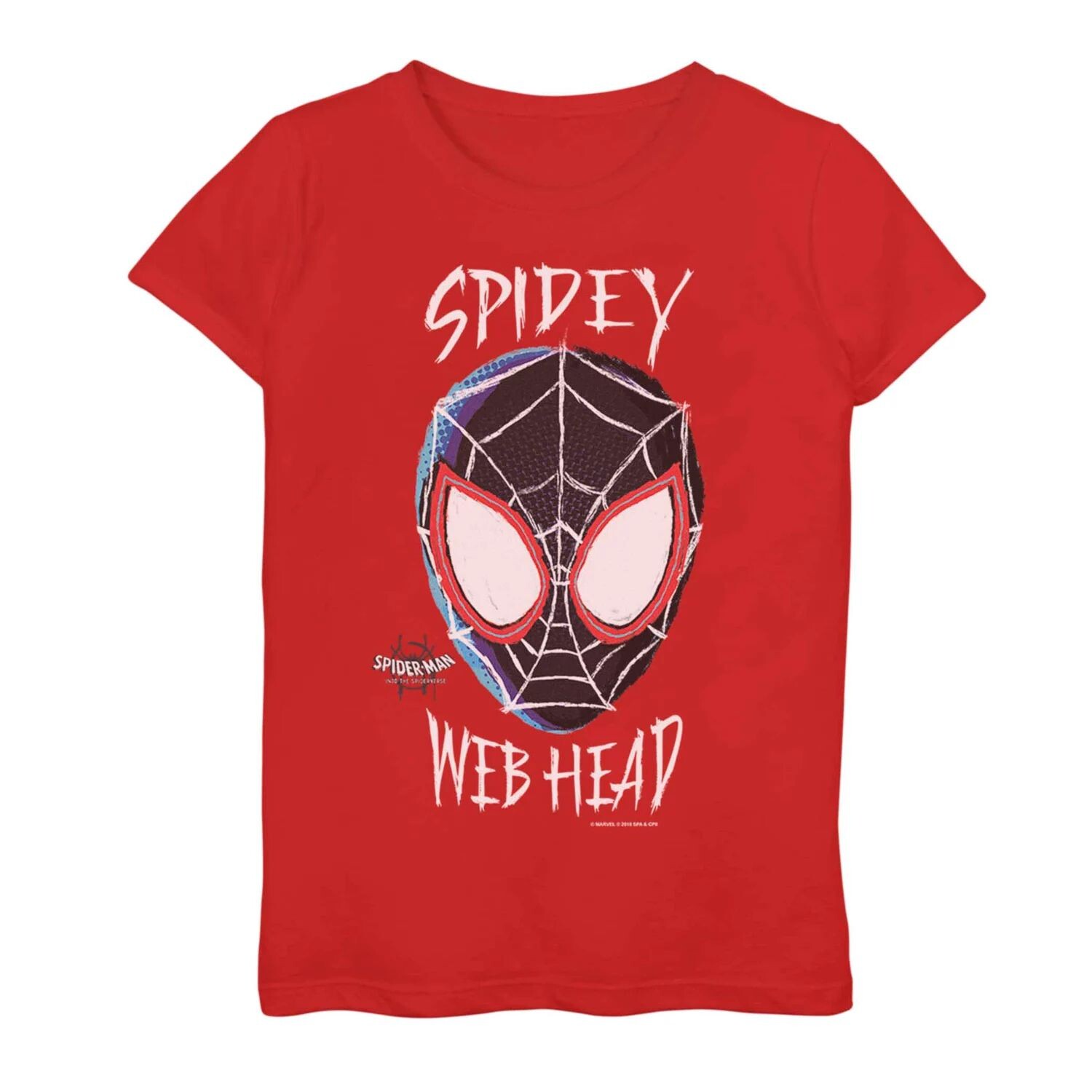 

Футболка с рисунком «Человек-паук: Вселенные» для девочек 7–16 лет «Miles Spidey Web Head» Licensed Character