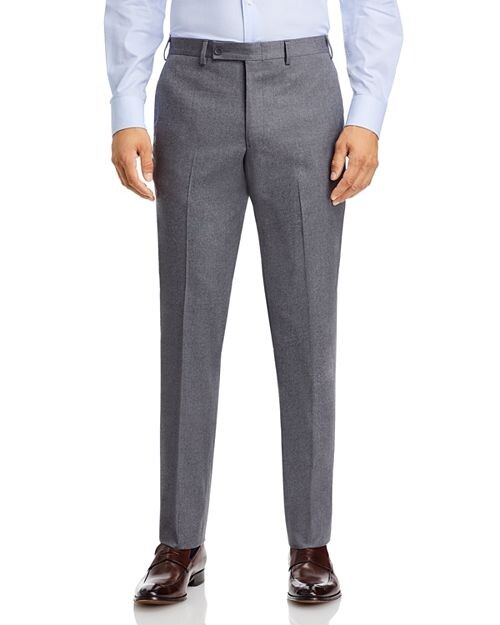 

Фланелевые классические брюки обычного кроя The Men's Store at Bloomingdale's, цвет Gray