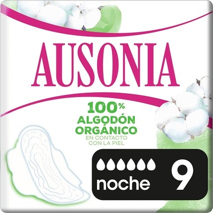 

Гигиенические прокладки Ausonia Cotton Protection Night, размер 3, с крыльями 9