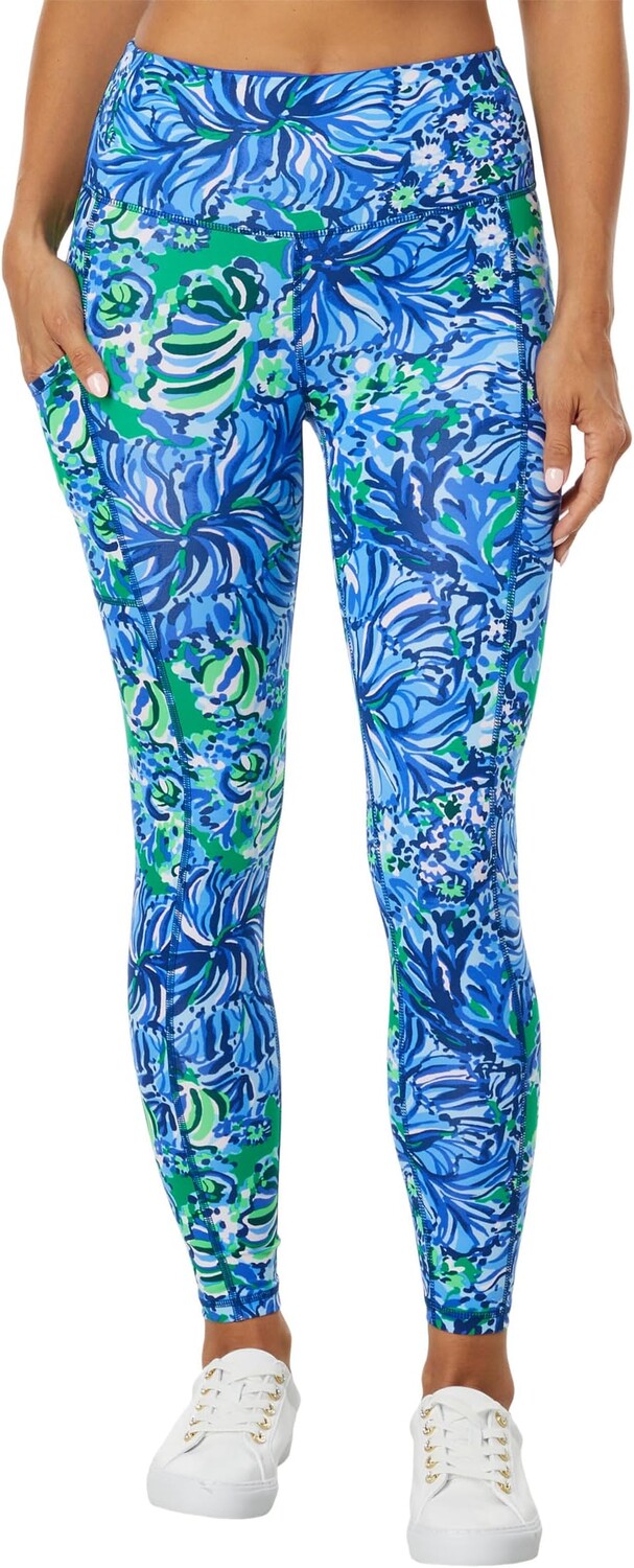 

Леггинсы Weekender с высокой посадкой Lilly Pulitzer, цвет Abaco Blue In Turtle Awe