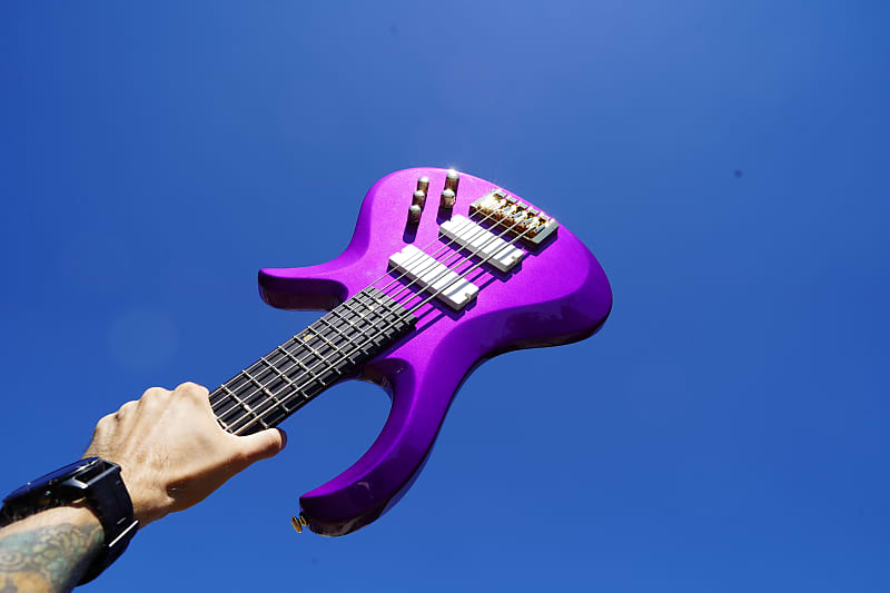 цена Басс гитара Schecter Diamond Series FreeZesicle Freeze Purple 5-String Bass