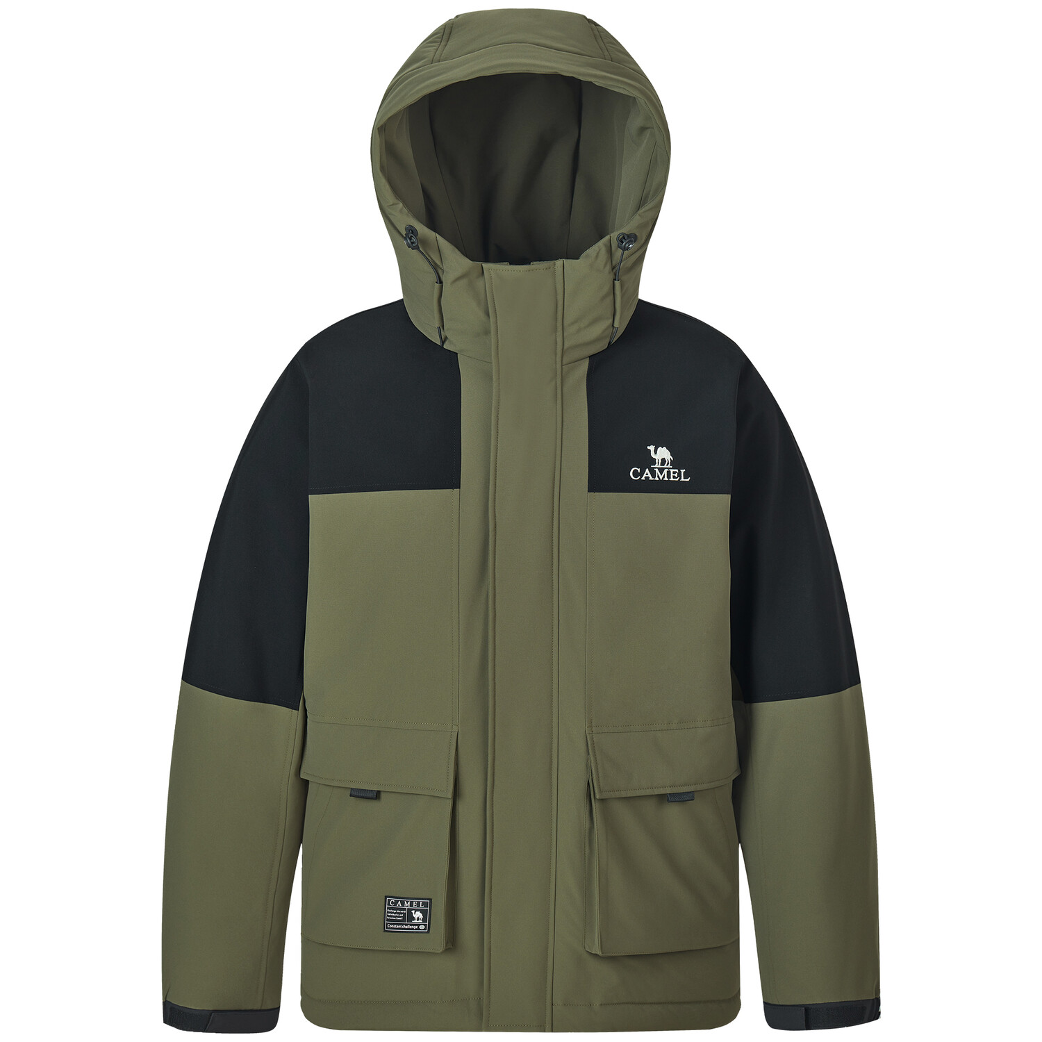 

Пуховик мужской Camel, цвет Oatmeal Gray/Phantom Black