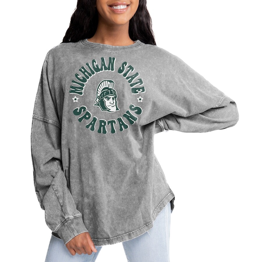 

Футболка с длинным рукавом Gameday Couture Michigan State Spartans, серый