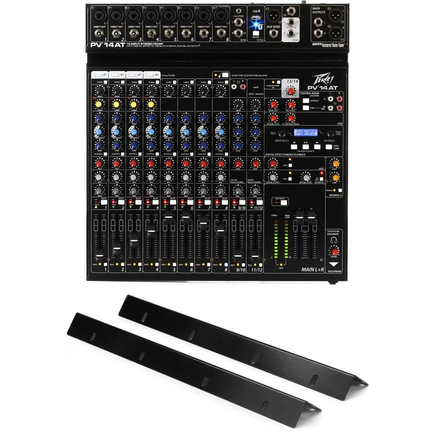 

Микшер Peavey PV 14 AT с комплектом для монтажа в стойку