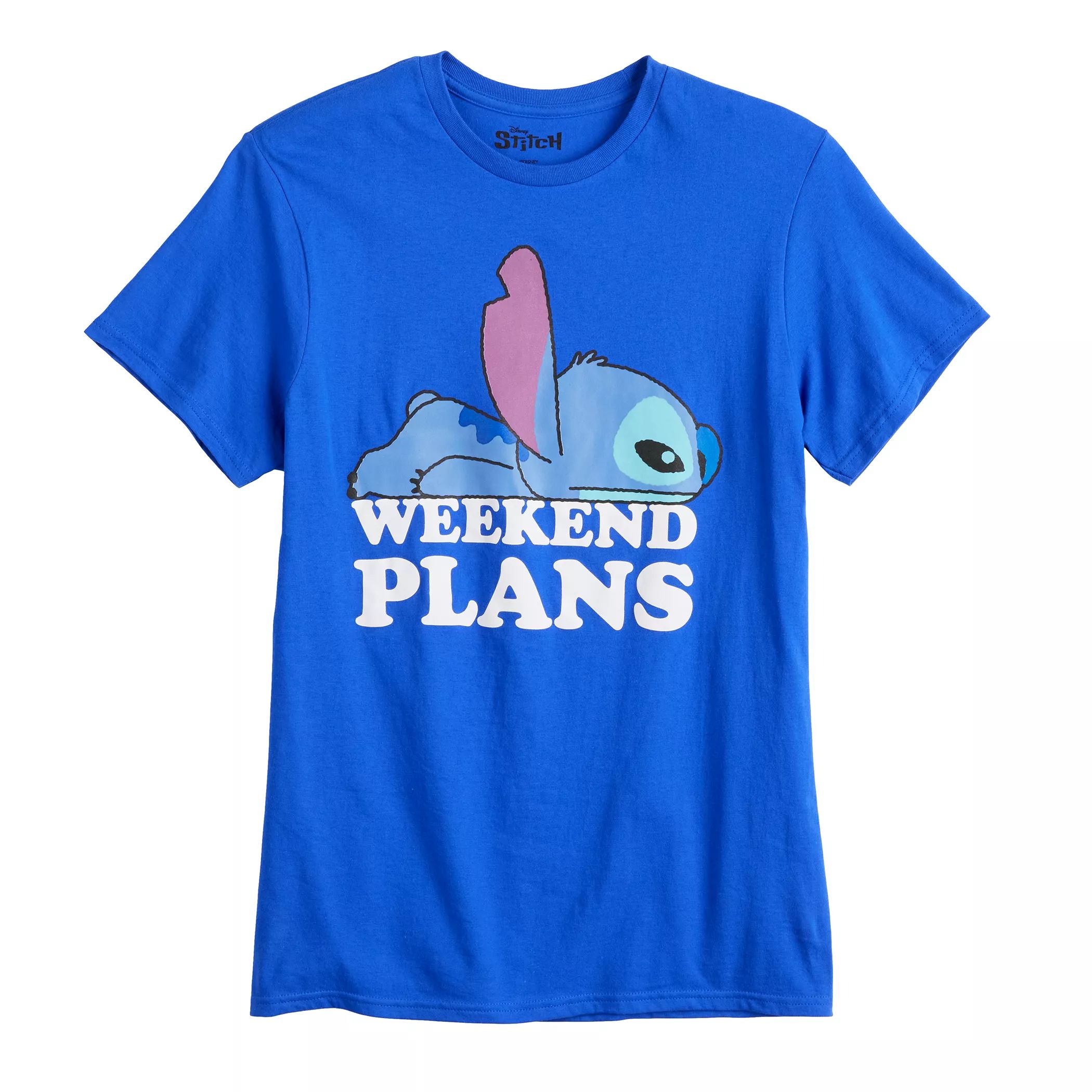 Мужская футболка с рисунком Disney's Lilo & Stitch «Планы на выходные»