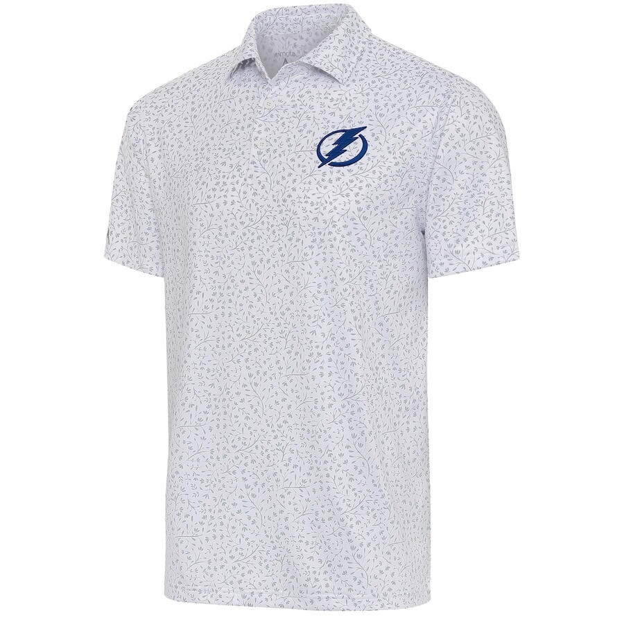 

Поло с коротким рукавом Antigua Tampa Bay Lightning, белый