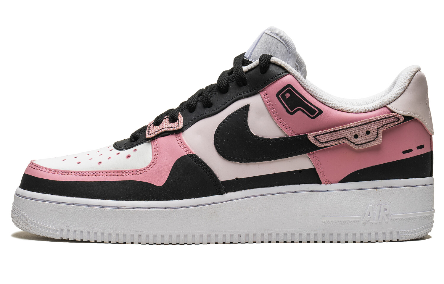 

Кроссовки Nike Air Force 1 Skateboarding Shoes Women's Low-top Black, черный