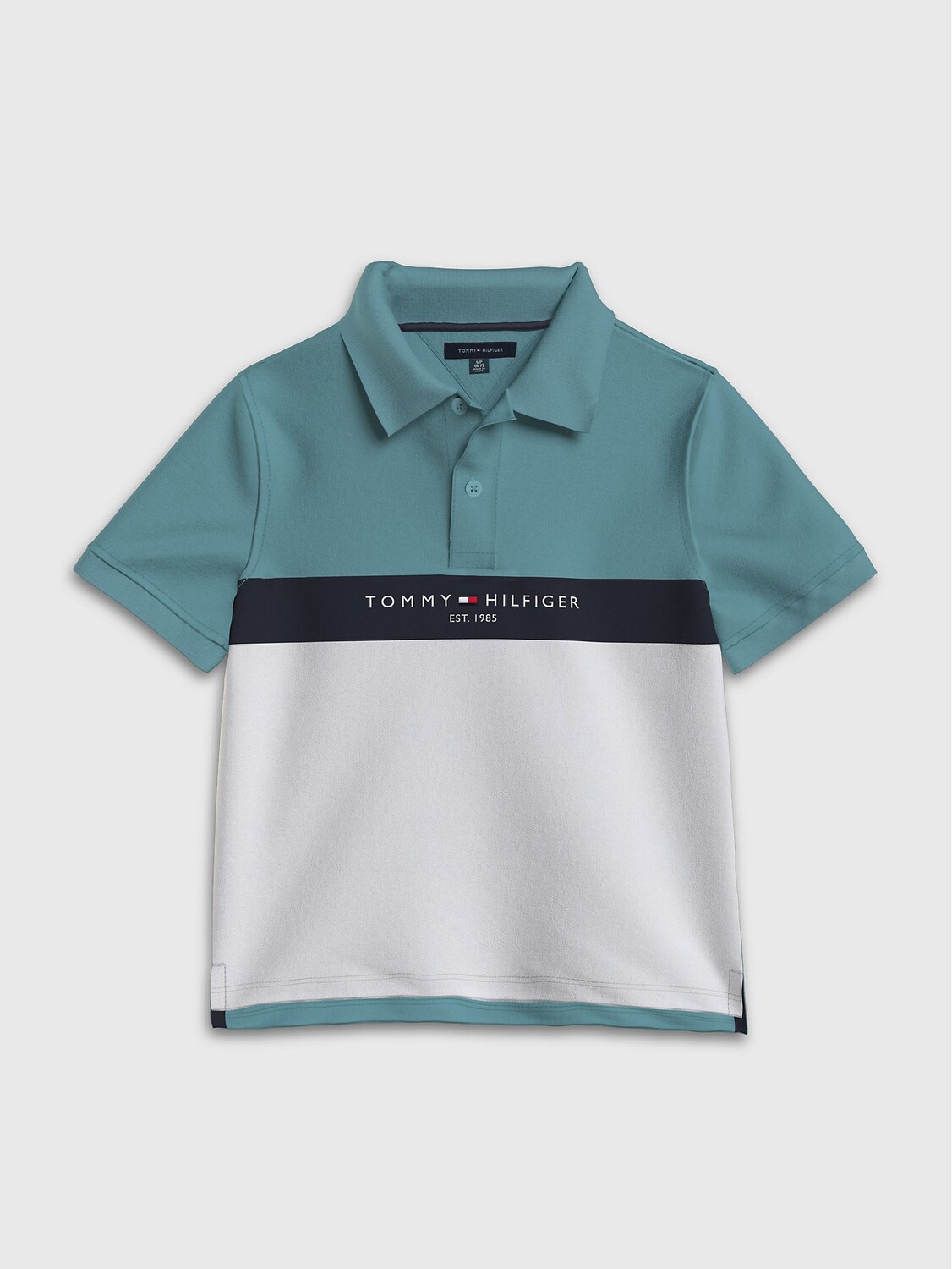 

Детская футболка-поло с цветными блоками Tommy Hilfiger