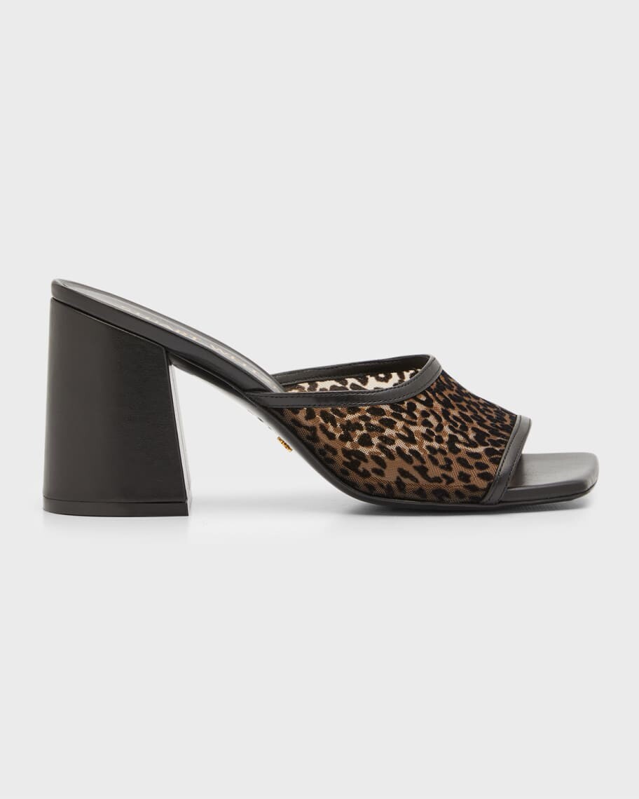 

Кожаные мюли Tia на массивном каблуке Stuart Weitzman