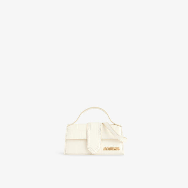 

Кожаная сумка через плечо le bambino Jacquemus, белый