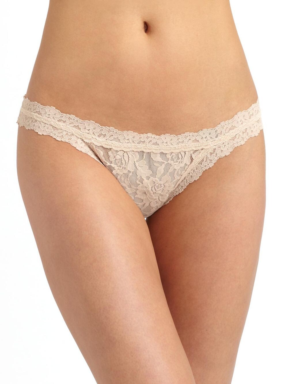 

Фирменные кружевные трусы-бикини в бразильском стиле Hanky Panky, Коричневый