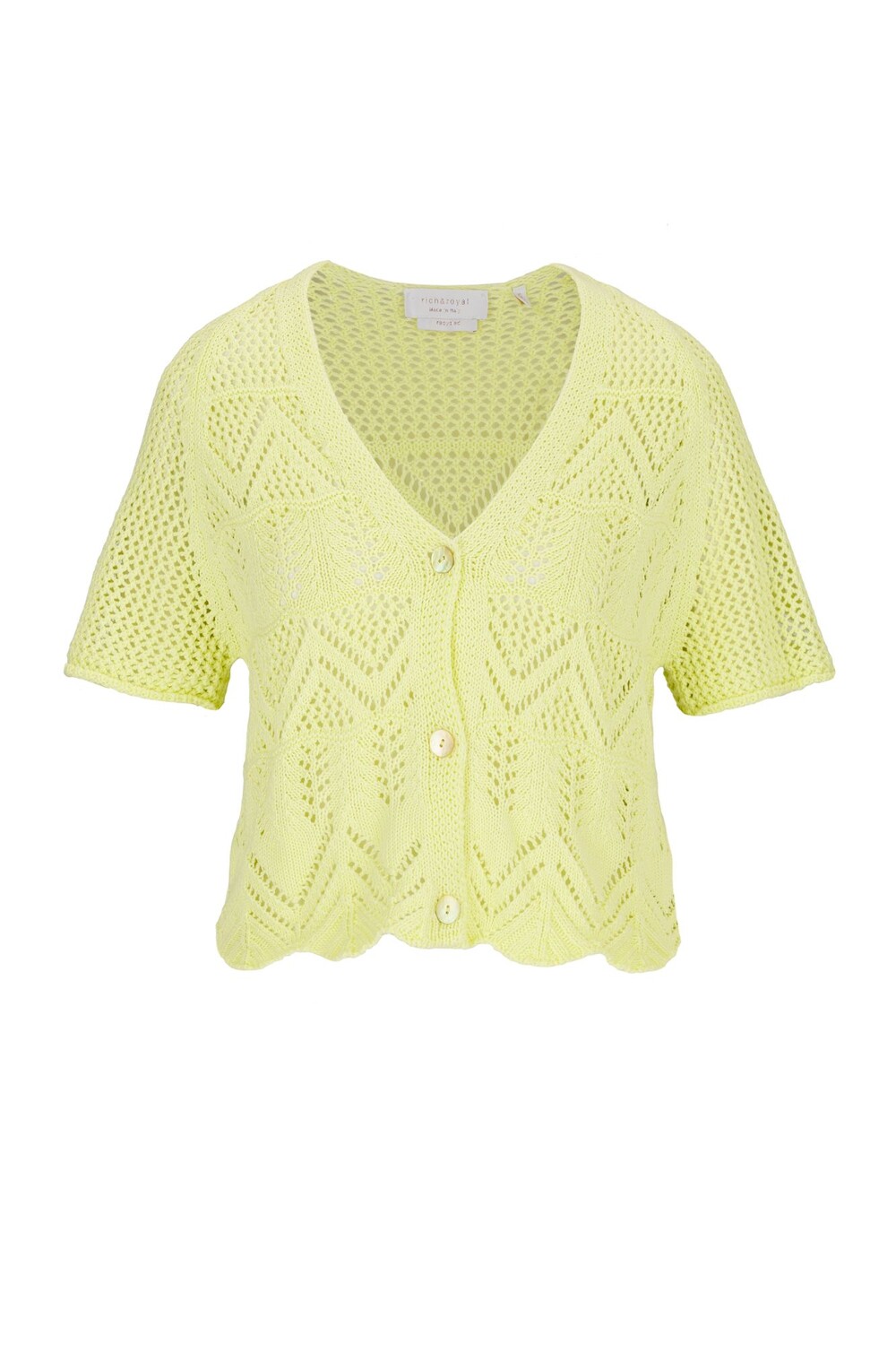 

Свитер Rich & Royal Strickjacke Lace Scalloped Hem Cardigan, зеленый