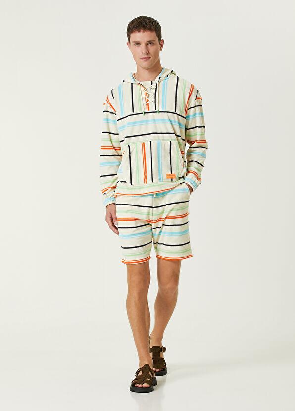

Жаккардовые шорты в полоску с цветными блоками Scotch & Soda, мультиколор
