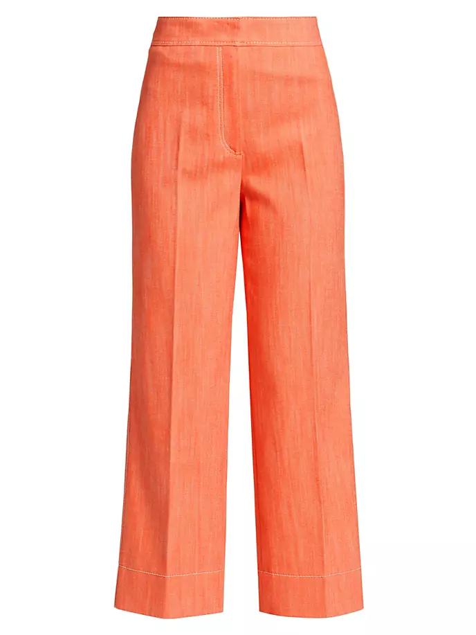 Укороченные брюки Chieko со средней посадкой Akris Punto, цвет orange