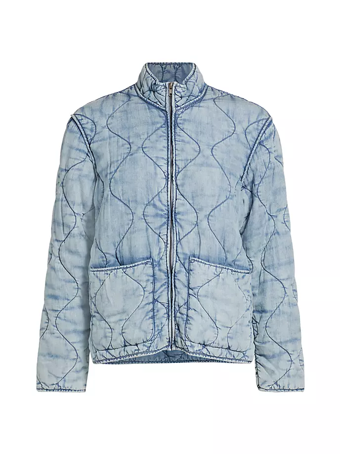 

Стеганая куртка Denver из искусственного денима Rails, цвет vintage cloud wash