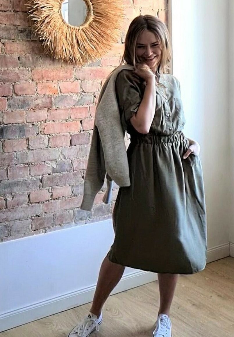 

Платье-рубашка LOOK made with Love, хаки
