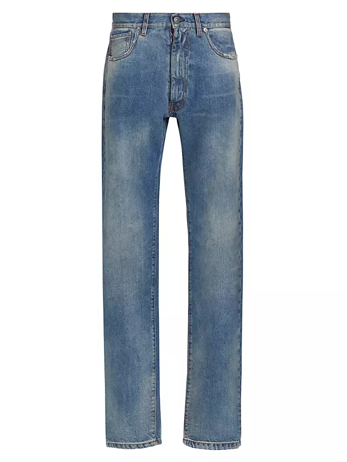 

Мешковатые джинсы прямого кроя Maison Margiela, цвет light classic wash