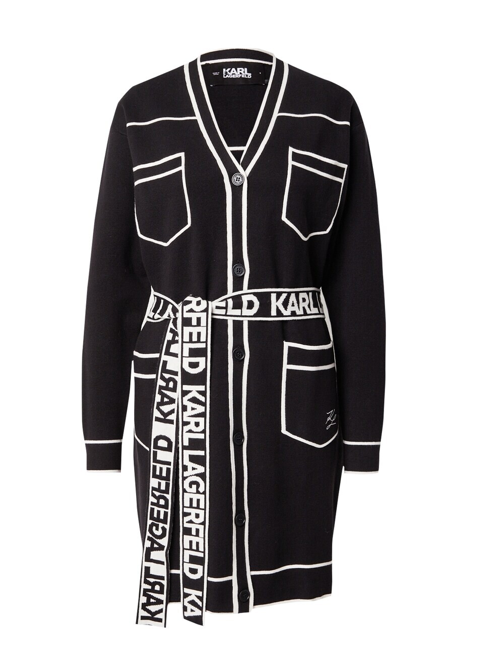 

Вязаный кардиган Karl Lagerfeld, черный